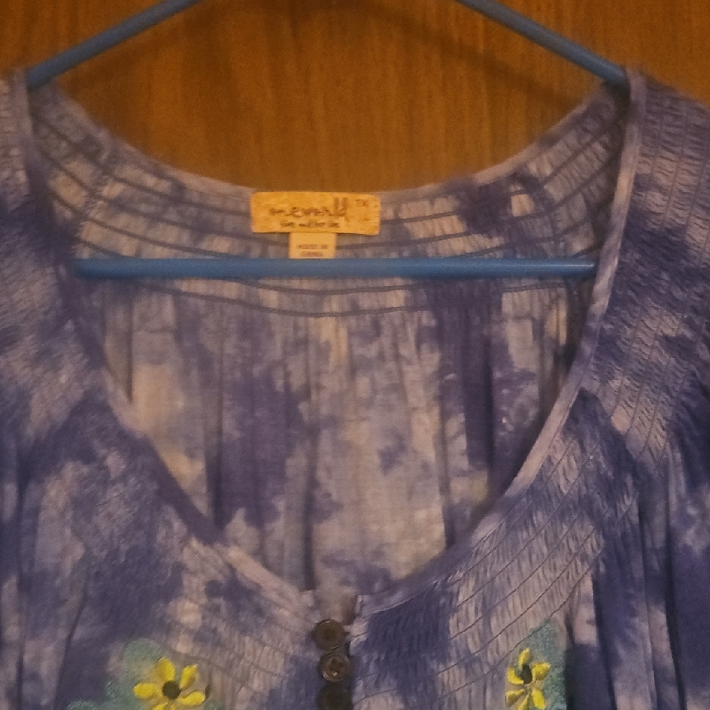 EUC ONE WORLD Tie-Dye Top - Picture 6 of 6